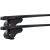 MontBlanc Activa Steel 230170 - Komplett lasthållare för Takreling 125 cm - Svart 2-pack