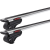 MontBlanc Activa Aero+ 241600 - Komplett lasthållare för Takreling 125 cm - Aluminium 2-pack