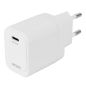 Väggladdare USB-C PD, 20 W Deltaco