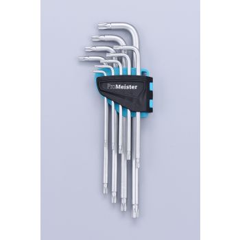 L-Nyckelsats Torx T10-T50 9-Delar ProMeister