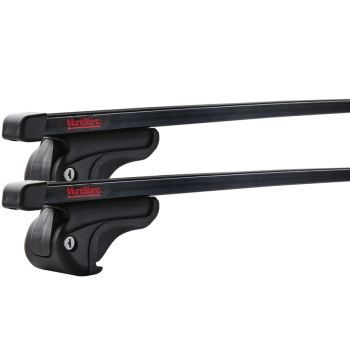 MontBlanc Activa Steel 230170 - Komplett lasth&aring;llare f&ouml;r Takreling 125 cm - Svart 2-pack
