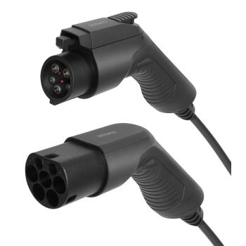 Laddkabel e-Charge 3,6 kW Typ2 till Typ1, 16A, 7m Deltaco