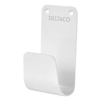 Deltaco laddkabelh&aring;llare till e-Charge - Vit