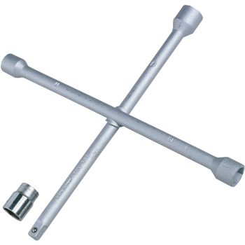Fälgkors med 17,19 och 21 mm + 1/2" Carwise