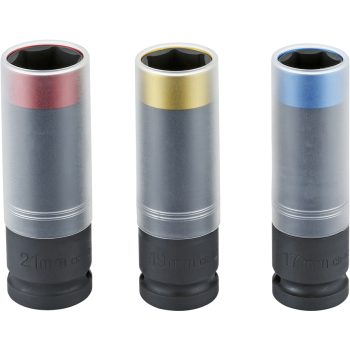 Hjulhylssats Kraft 1/2" Med Skydd 17, 19 & 21mm Sats Sonic