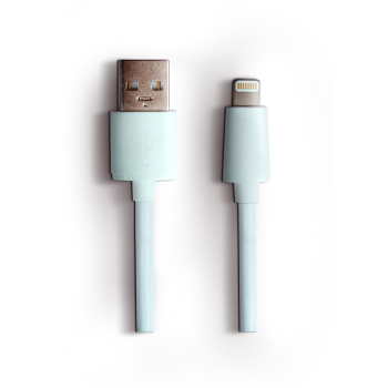 Carwise Laddkabel USB-A till Lightning 1 m - Vit