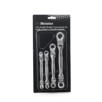 Ringnyckelsats Torx Flex E6-E24 4-Delar ProMeister