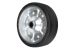 Reservhjul 200x50mm Stålfälg  Fullgummihjul Ø20mm/48mm Valeryd