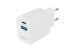Väggladdare USB-C PD, 20 W Deltaco