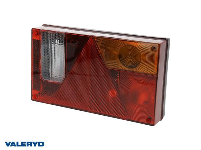 Baklampa Asp&ouml;ck Multipoint 1 H&ouml; 240x140x52 reflex. Kabelgenomf&ouml;ring. Backljus Valeryd