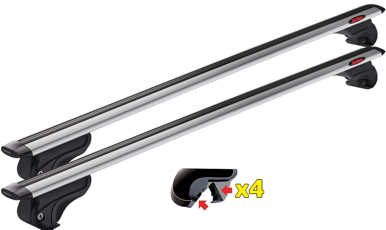 MontBlanc Activa Aero+ Aluminium - Lasth&aring;llarpaket f&ouml;r Integrerad reling