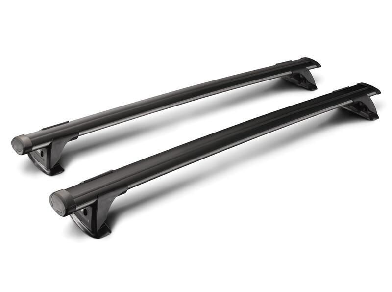 Yakima ThruBar Svart - Lasth&aring;llarpaket f&ouml;r Integrerade f&auml;stpunkter