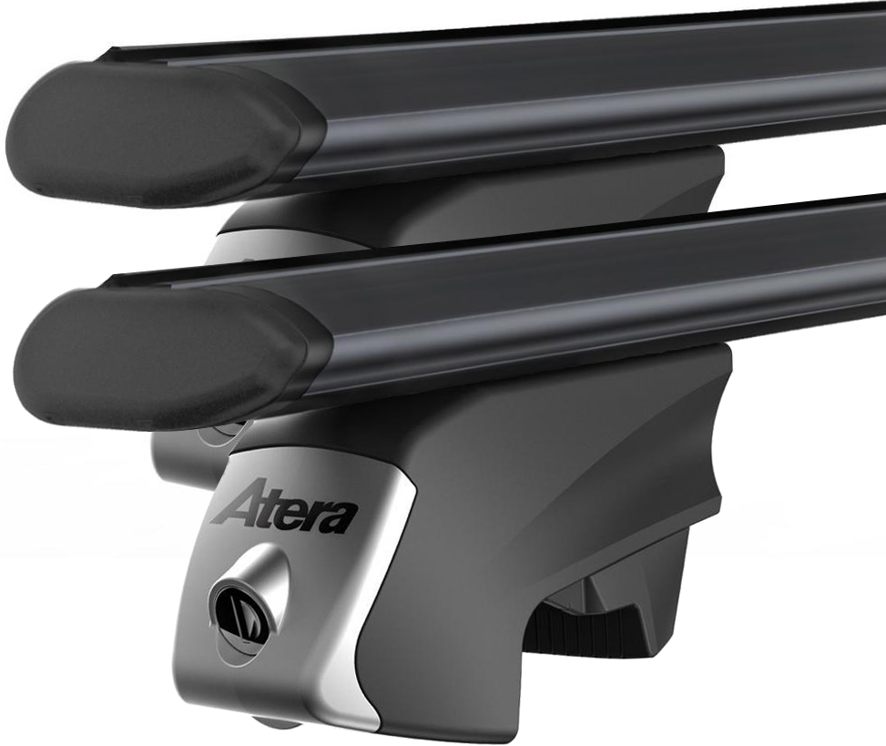 Atera SIGNO RTD 048622/622 - Komplett lasth&aring;llare f&ouml;r Integrerad reling 122 cm - Svart 2-pack