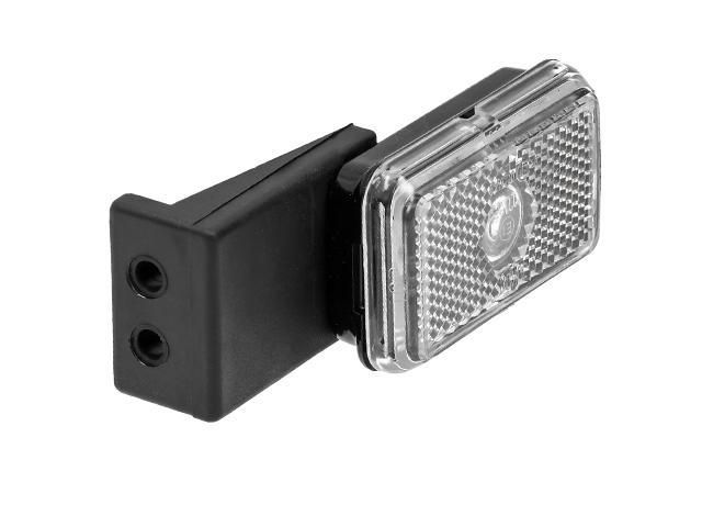Positionsljus Jokon V&auml;nster 74x45x22,5 vit med reflex / gummif&auml;ste Valeryd
