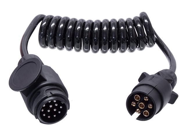 Släpvagnskabel adapter 13-7 pol. 1,5m Valeryd
