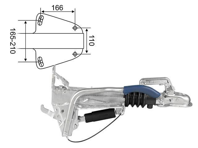 Påskjutsbroms BPW, V, ZAF 1,0-3; 540-1000Kg Valeryd