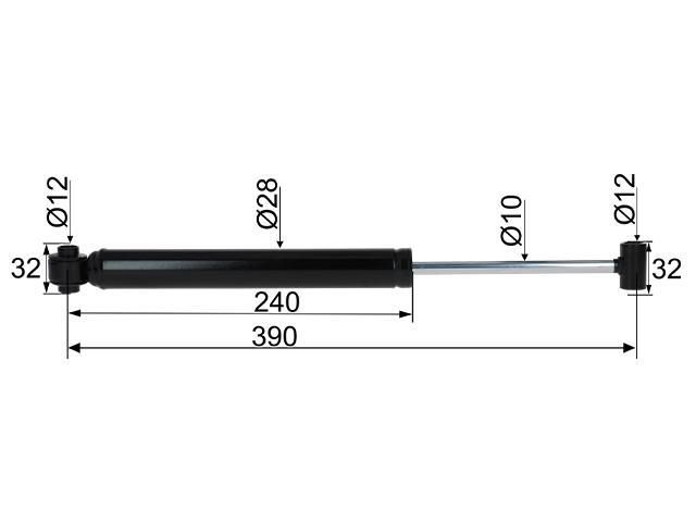P&aring;skjutsd&auml;mpare passar till BPW A 1510 / AK 2008 CC=390 Valeryd