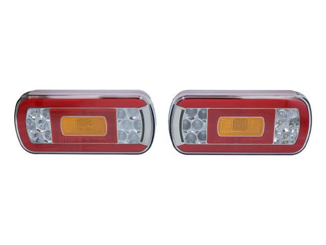 LED Baklampa SCANDI-130 Hö/Vä 220x100x50,5 (2-pack). Bajonett 5-pol. Valeryd
