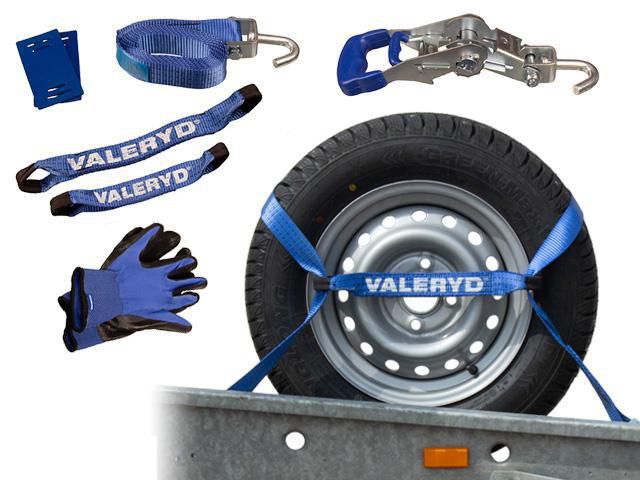 Sp&auml;nnbandsset Hjulsurrning 38mm. L&auml;ngd 3m. 1500Kg (daN) Valeryd