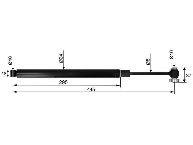 P&aring;skjutsd&auml;mpare GSM R2/L cc=445 Valeryd