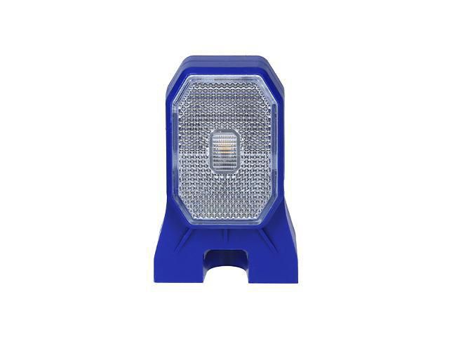 LED Positionsljus 100x63x46mm vit inkl. QS075 kontakt Blå hållare Valeryd