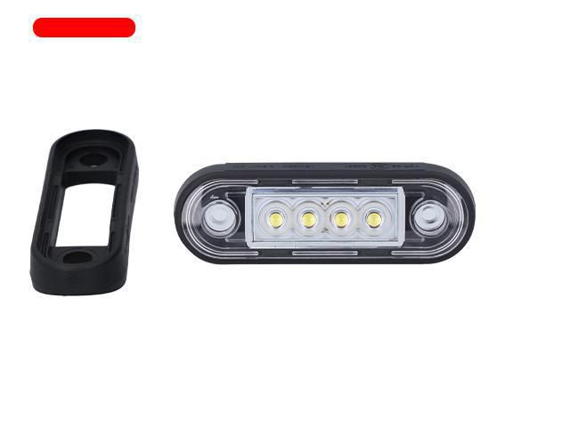 LED Positionsljus 84,2x27,7x12,8mm R&ouml;d 12-36V inkl. 15cm Kabel Valeryd