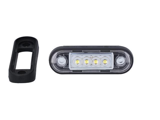 LED Positionsljus 84,2x27,7x12,8mm Vit 12-36V inkl. 150mm Kabel Valeryd