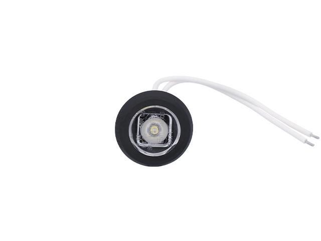 LED Positionsljus &Oslash;32x17,2mm Vit 12-36V inkl. 0,15m Kabel Valeryd