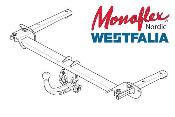 Westfalia Dragkrok med avtagbar kula