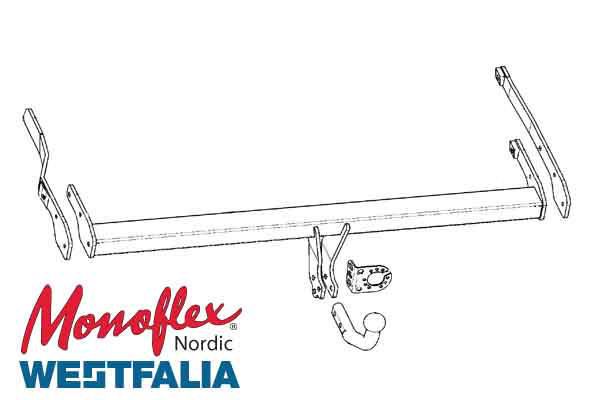 Westfalia Dragkrok med fast kula