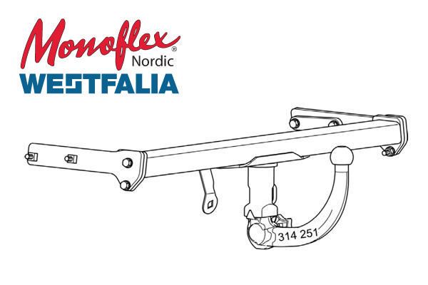 Westfalia Dragkrok med avtagbar kula
