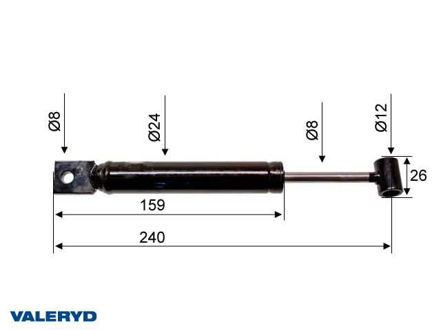 P&aring;skjutsd&auml;mpare PAV/SR 0,7 MX1 CC=240 null