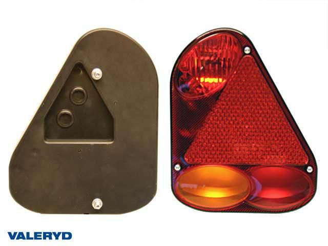 Baklampa passar till Jokon Ear H&ouml; 220x175x53 med triangelreflex, kabelgenomf&ouml;ring, Valeryd