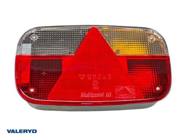 Baklampa Aspöck Multipoint III Hö 244x138x60, 5-polig bajonettansl 4(5)pol, inkl glödlampor Valeryd