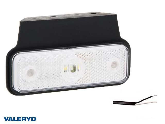 LED Positionsljus 118x60x30 vit 12-30V inkl. 450 mm kabel Valeryd