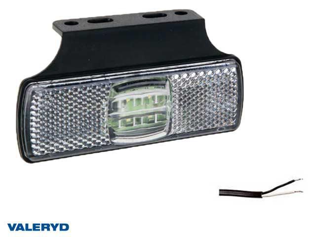 LED Positionsljus 100x60x14,5 vit 12-30V inkl. 450 mm kabel Valeryd