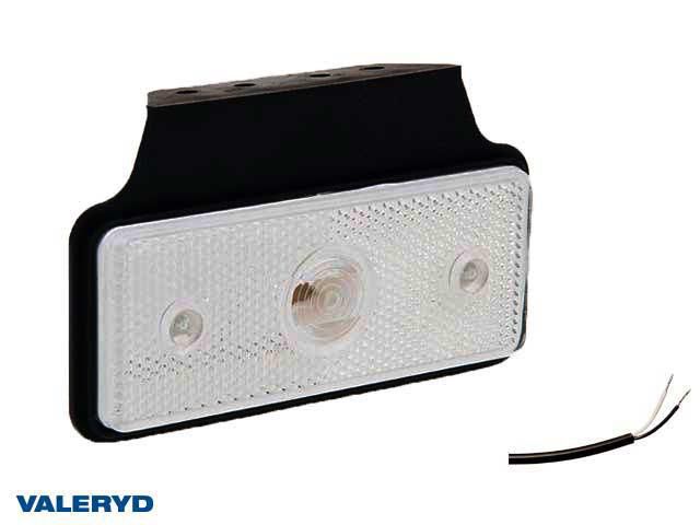 LED Positionsljus 118x72x30 vit 12-30V inkl. 450mm kabel Valeryd