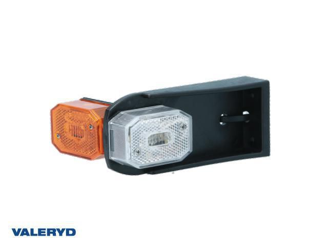 Positionsljus Asp&ouml;ck Flexipoint vit/orange med h&aring;llare 0,25 m DC-kabel Valeryd