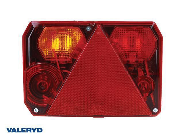 Baklampa Radex v&auml; 220x140x52 mm 6-funktion bajonett 5-pol Valeryd