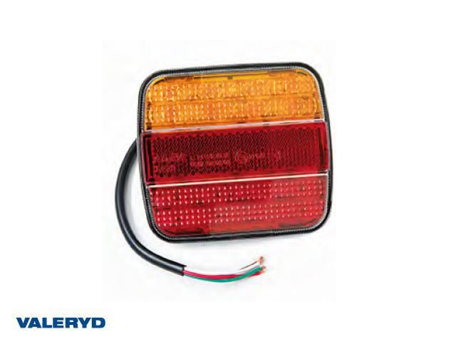 LED Baklampa 4-funktionell Ajba 12/24V 105x95x28mm Valeryd
