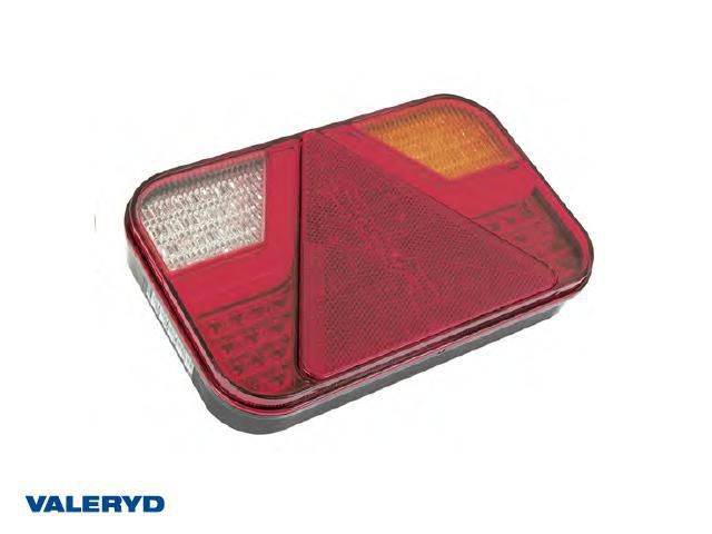 LED Baklampa 7-funktionell med backljus h&ouml; Ajba 12V 220x138x35,5mm Valeryd