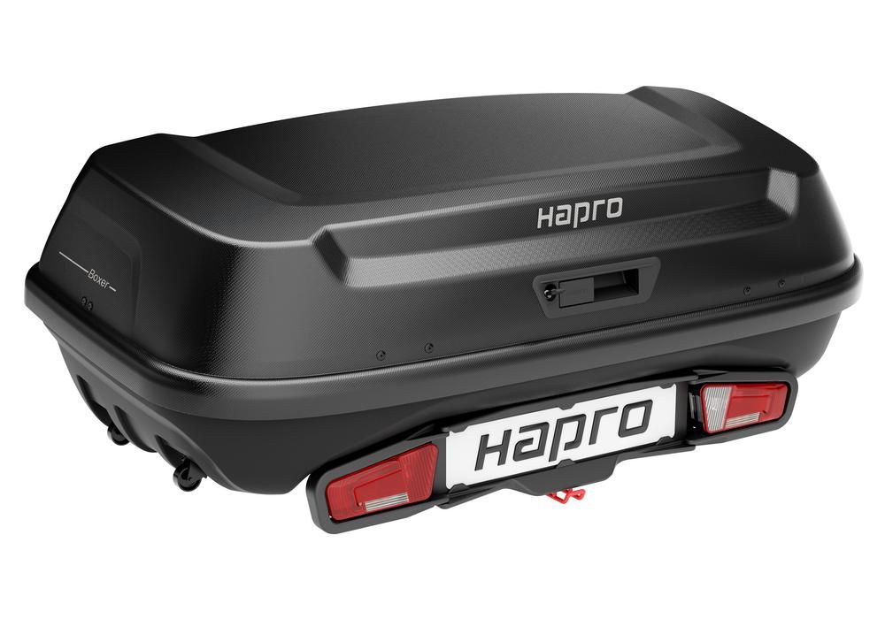 F&ouml;rvaringsbox dragkrok - Boxer L Hexagon black Hapro