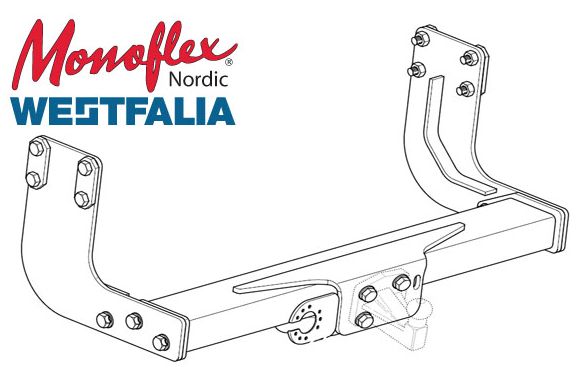 Westfalia Dragkrok 4-håls kula