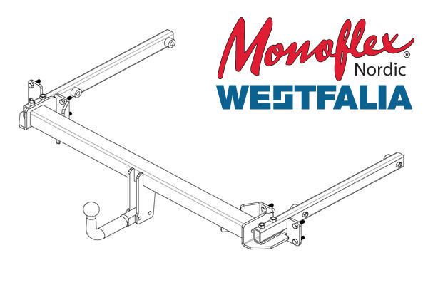 Westfalia Dragkrok med fast kula