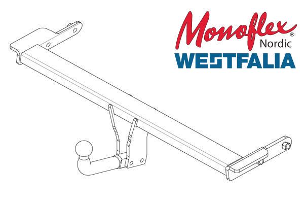 Westfalia Dragkrok med fast kula