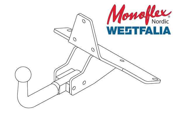 Westfalia Dragkrok med fast kula