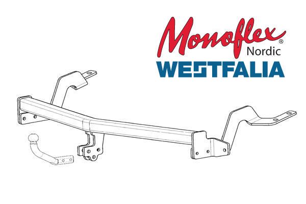Westfalia Dragkrok med fast kula