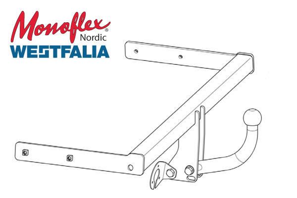 Westfalia Dragkrok med fast kula
