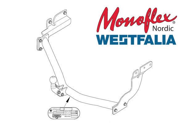Westfalia Dragkrok med fast kula