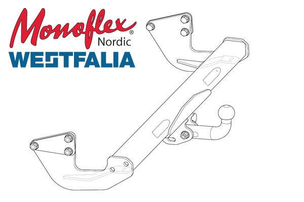 Westfalia Dragkrok med fast kula